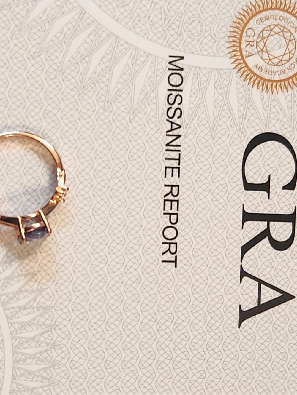 Diamond & Rose Gold Twist Band Ring